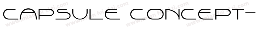 CAPSULE CONCEPT字体转换